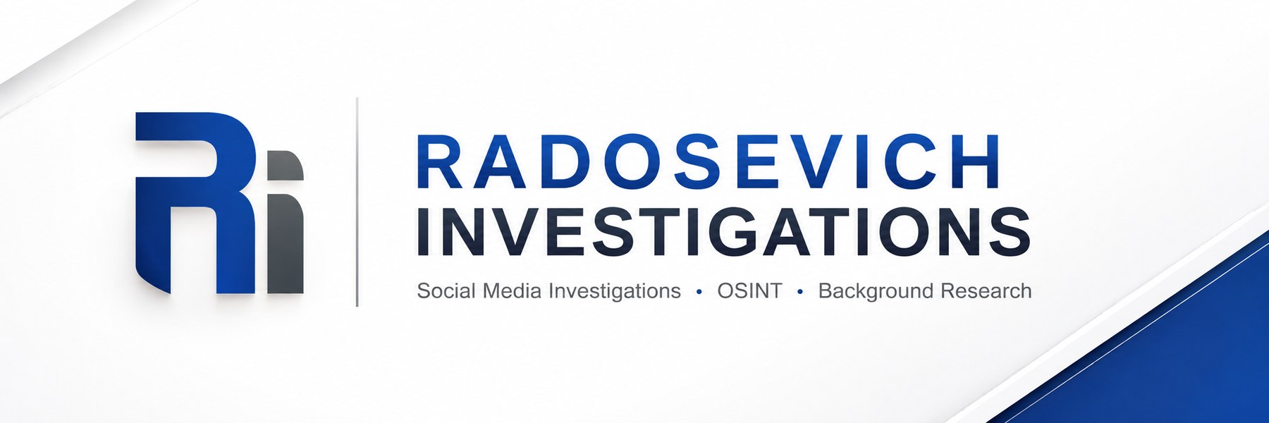Radosevich Investigations. Social media investigations, OSINT, background research.